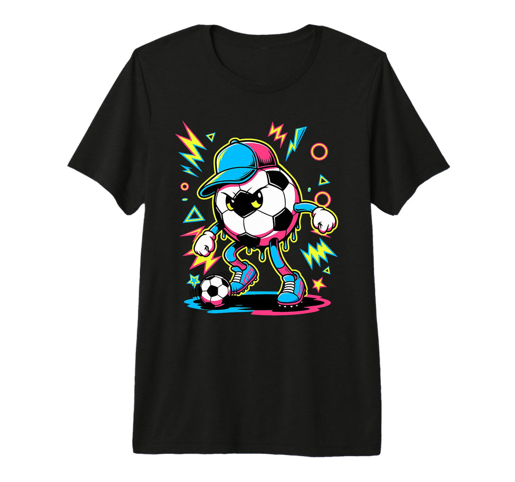 Arcade Soccer Ball Tri Blend T-Shirt - Trendy Graphic Unisex - T-Shirt, Sweatshirt, Hoodie