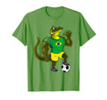 Funny Brazilian Crocodile Soccer T-Shirt - Streetwear Style for Adults - T-Shirt, Sweatshirt, Hoodie