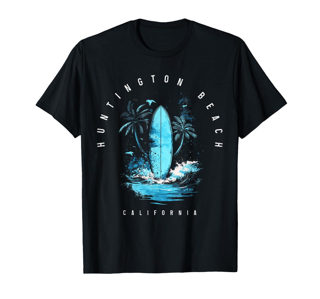 Huntington Beach California Surfing T-Shirt - Graphic Print for Adults - T-Shirt, Sweatshirt, Hoodie