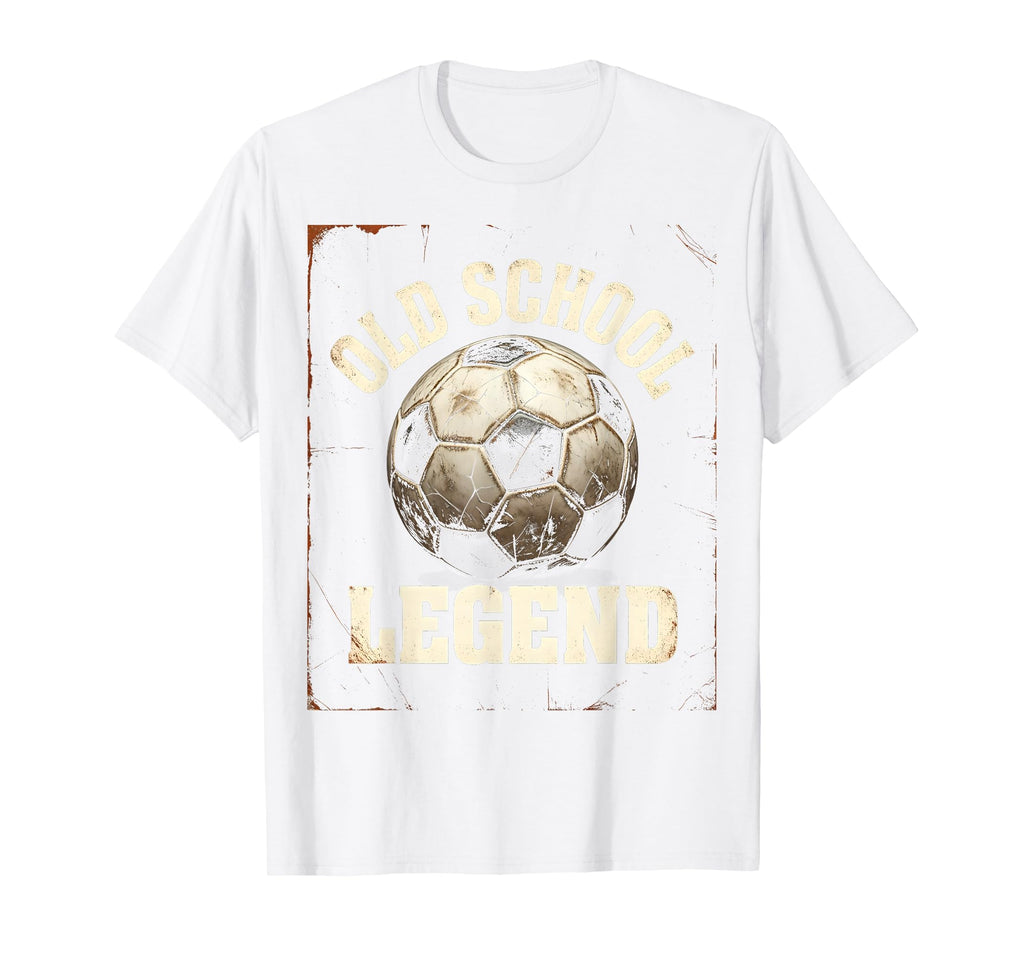 Soccer Ball Old School Legend T-Shirt - Unique Graphic for Adults - T-Shirt, Sweatshirt, Hoodie