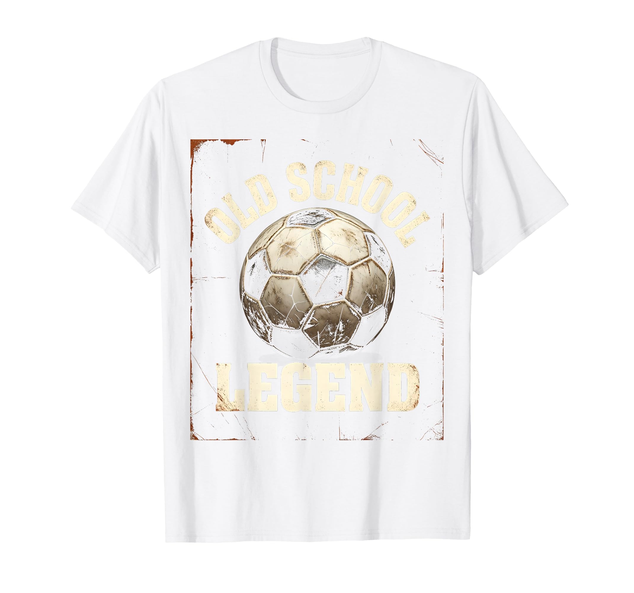 Soccer Ball Old School Legend T-Shirt - Unique Graphic for Adults - T-Shirt, Sweatshirt, Hoodie