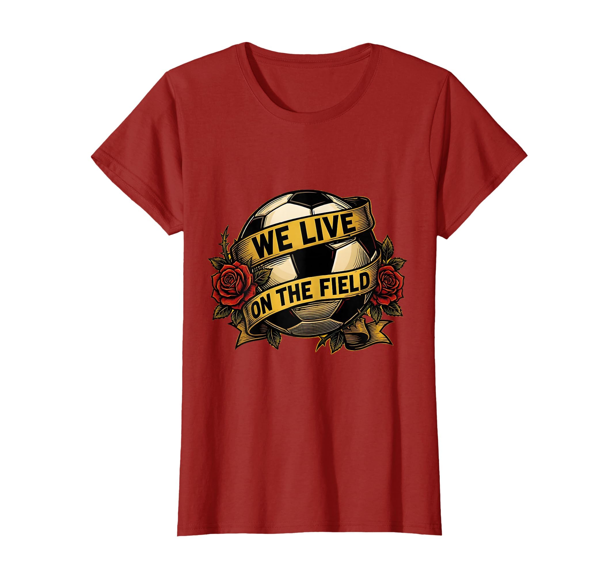 We Live Field Soccer Mom T-Shirt - Graphic Print Men Women - T-Shirt, Sweatshirt, Hoodie