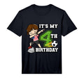 Soccer Its My 4Th Birthday American Flag T-Shirt - Streetwear Style Unisex - T-Shirt, Sweatshirt, Hoodie
