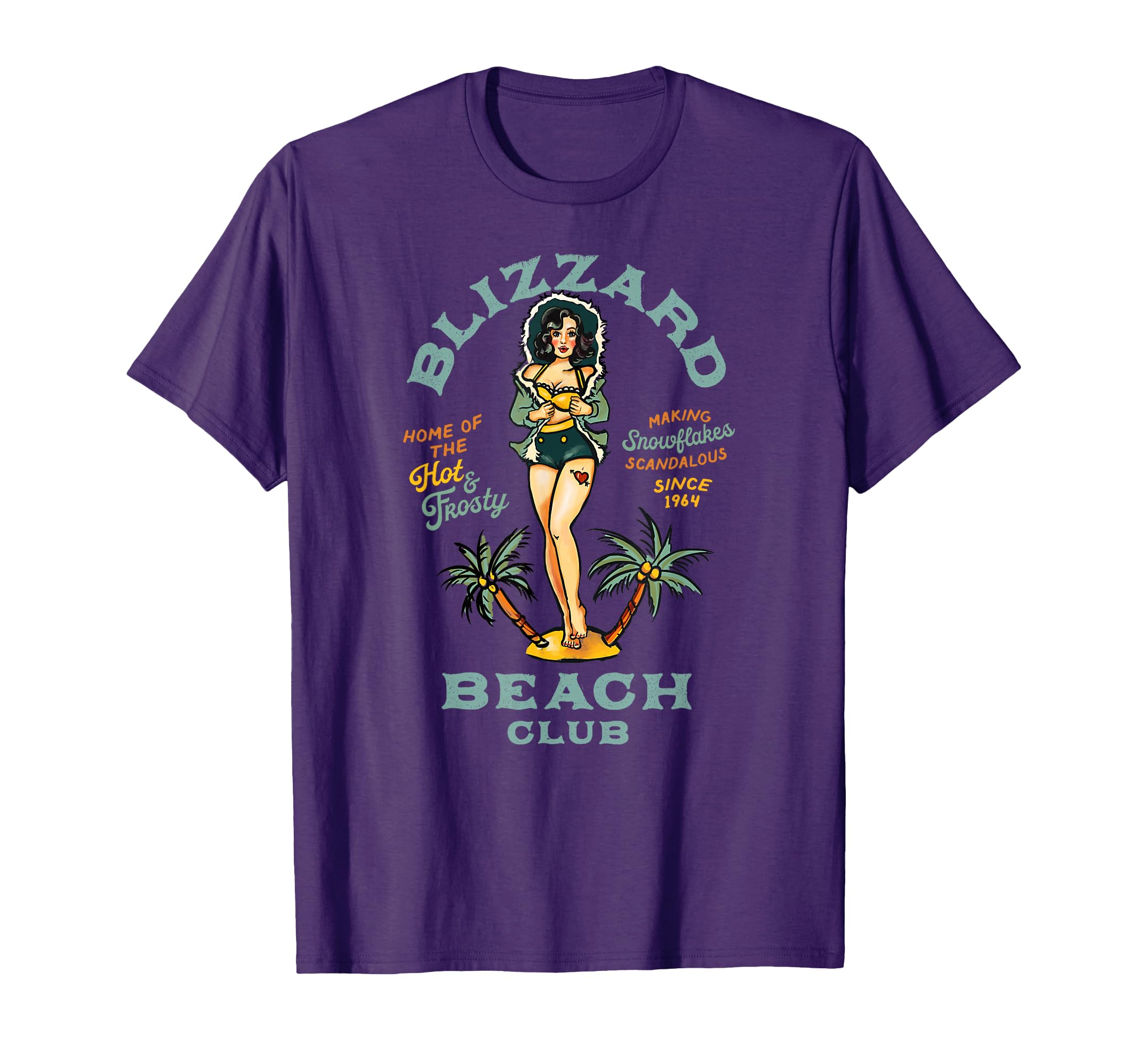 Pin Up Beach Bar Sailor Jerry Tattoo T-Shirt - Minimalist Print Men Women - T-Shirt, Sweatshirt, Hoodie