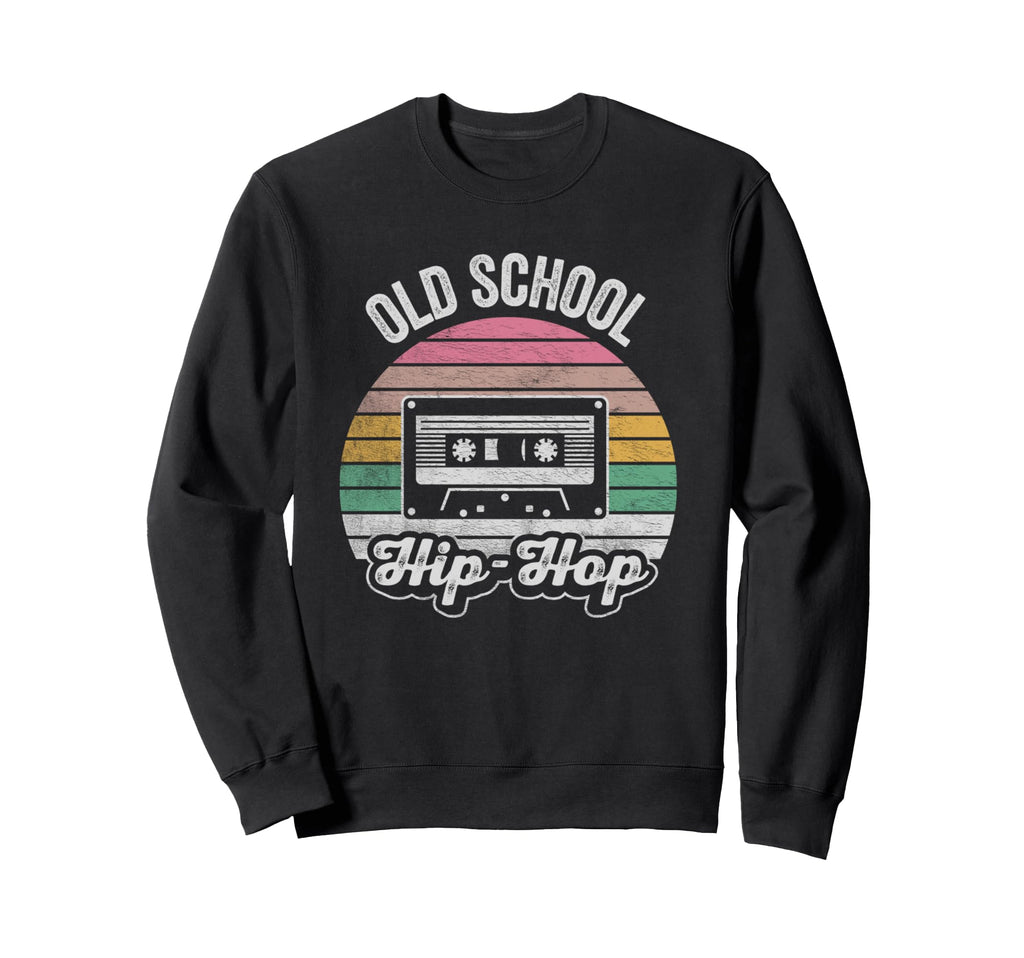 Old School Hip Hop Cassette Sweatshirt - Fun Novelty Design for Adults - T-Shirt, Sweatshirt, Hoodie