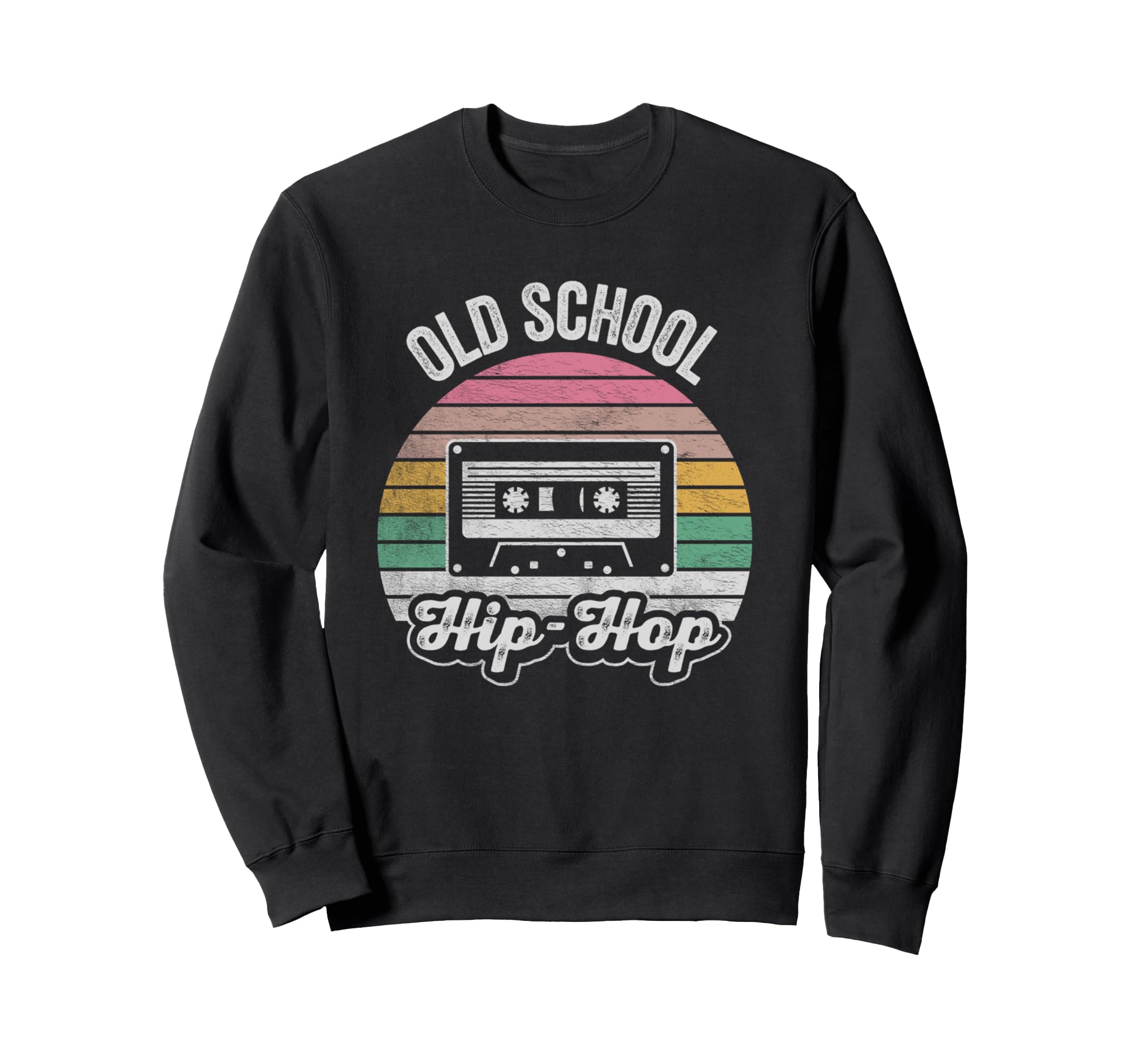 Old School Hip Hop Cassette Sweatshirt - Fun Novelty Design for Adults - T-Shirt, Sweatshirt, Hoodie
