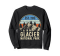 Glacier National Park Sunset Montana Sweatshirt - Aesthetic Graphic Unisex - T-Shirt, Sweatshirt, Hoodie
