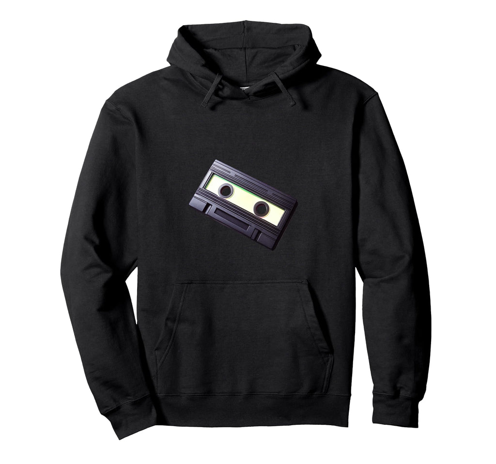 Cassette Tape Art Nostalgia Hoodie - Casual Everyday Wear for Adults - T-Shirt, Sweatshirt, Hoodie