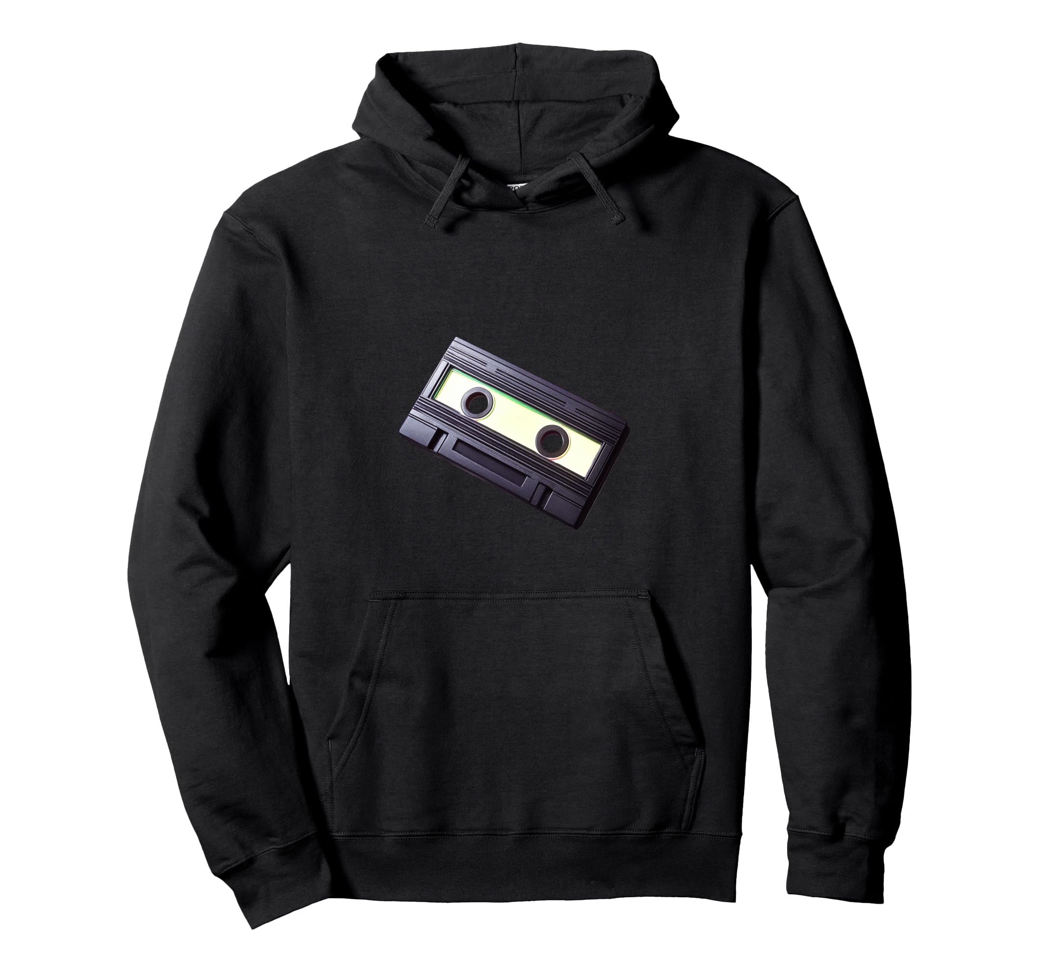 Cassette Tape Art Nostalgia Hoodie - Casual Everyday Wear for Adults - T-Shirt, Sweatshirt, Hoodie