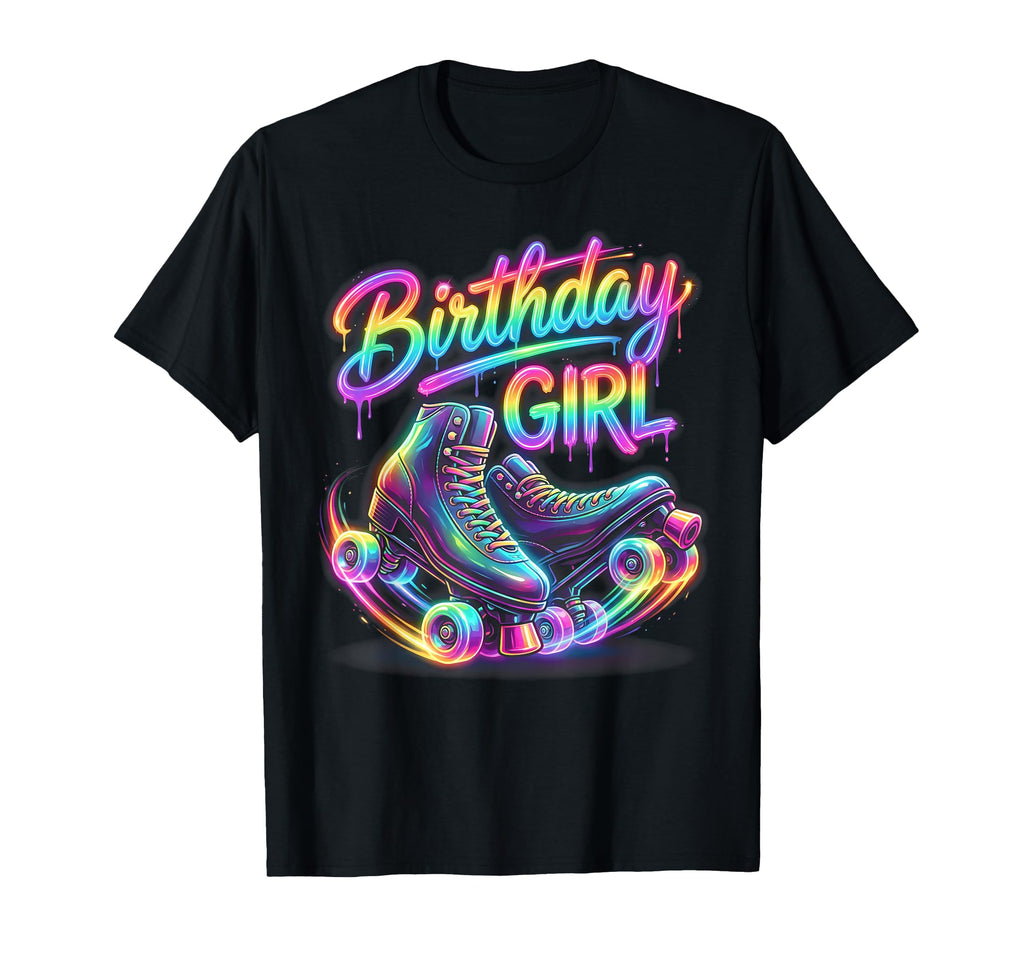 Birthday 80S Roller Skate Disco T-Shirt - Casual Everyday Wear Men Women - T-Shirt, Sweatshirt, Hoodie