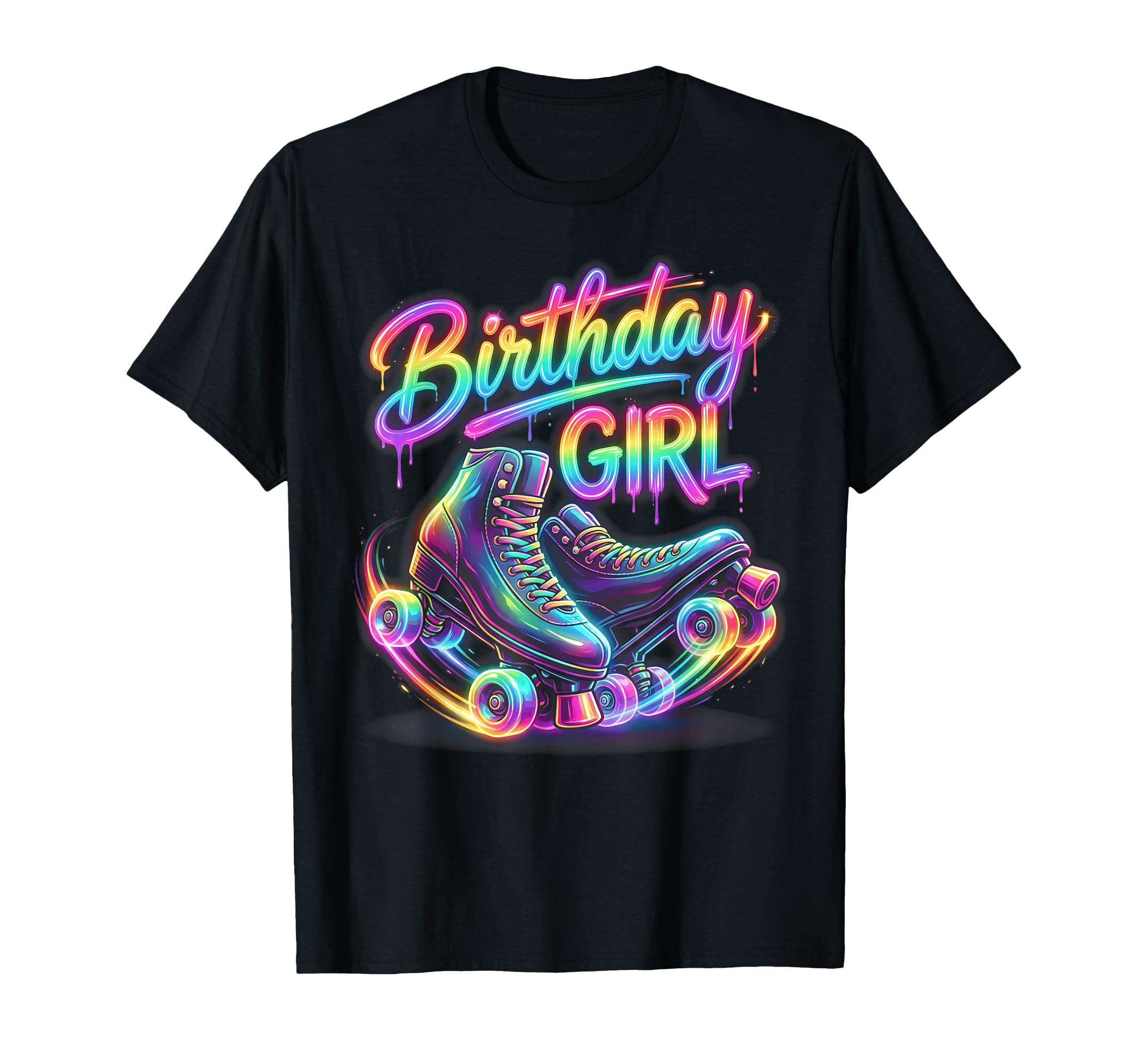 Birthday 80S Roller Skate Disco T-Shirt - Casual Everyday Wear Men Women - T-Shirt, Sweatshirt, Hoodie