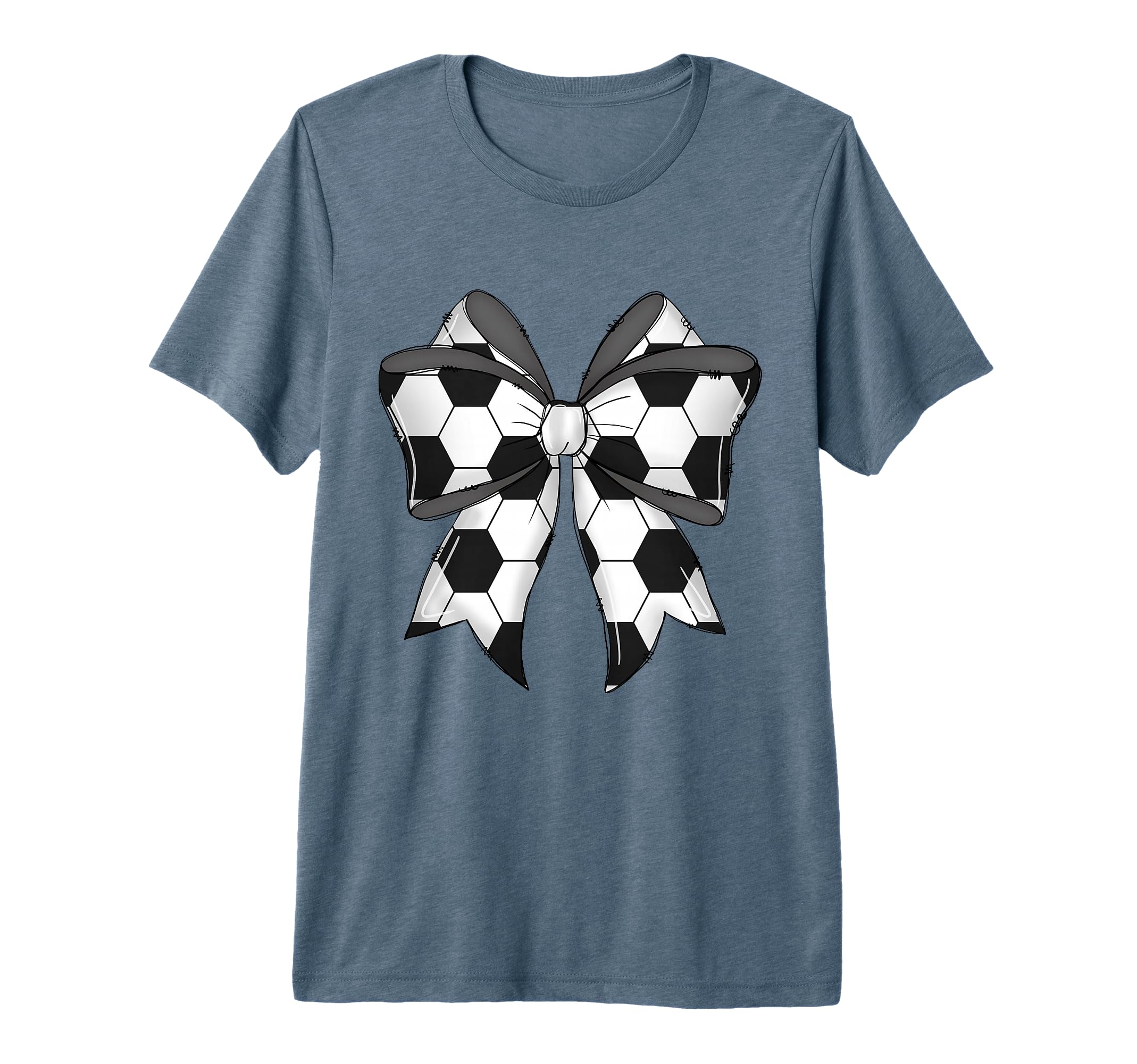 Coquette Bow Funny Soccer Ball Mom T-Shirt - Trendy Graphic for Adults - T-Shirt, Sweatshirt, Hoodie
