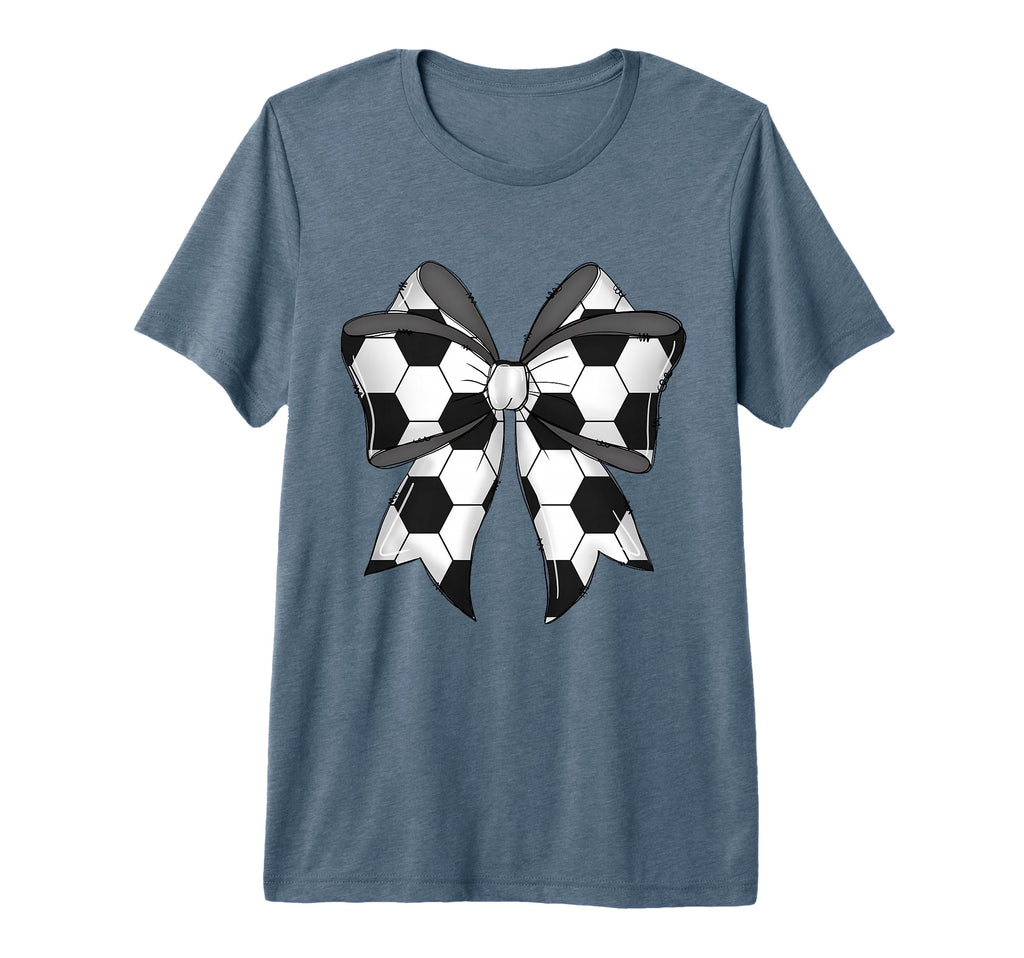 Coquette Bow Funny Soccer Ball Mom Life T-Shirt - Novelty Apparel Unisex - T-Shirt, Sweatshirt, Hoodie
