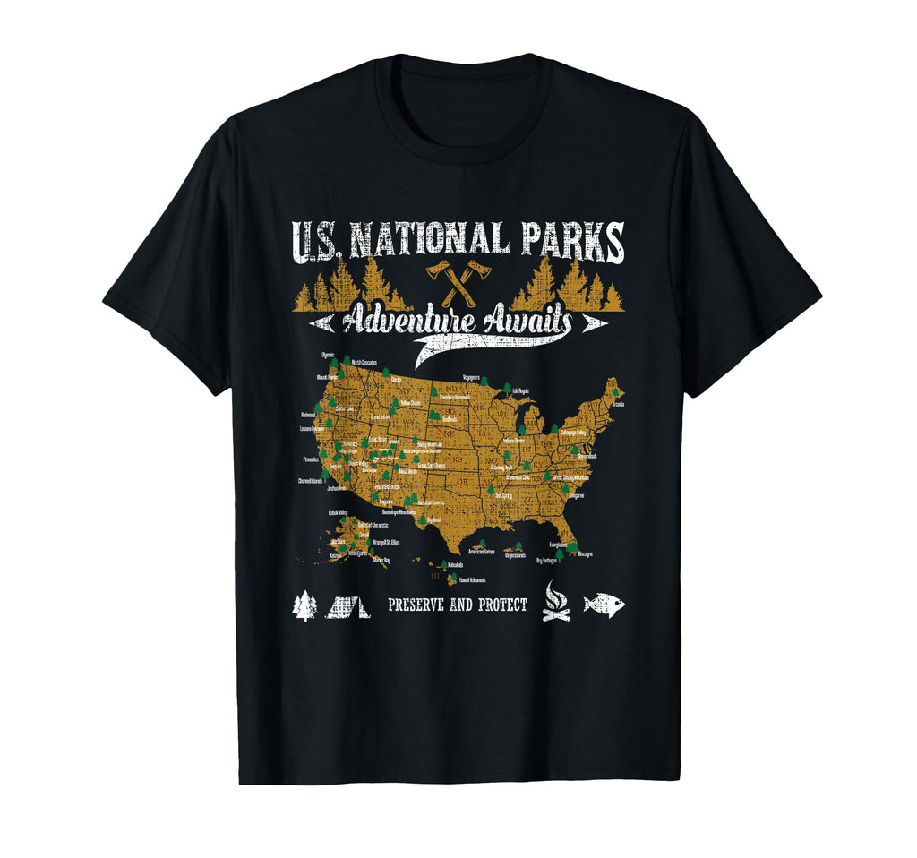 Us National Parks Adventure Awaits T-Shirt - Streetwear Style for Adults - T-Shirt, Sweatshirt, Hoodie