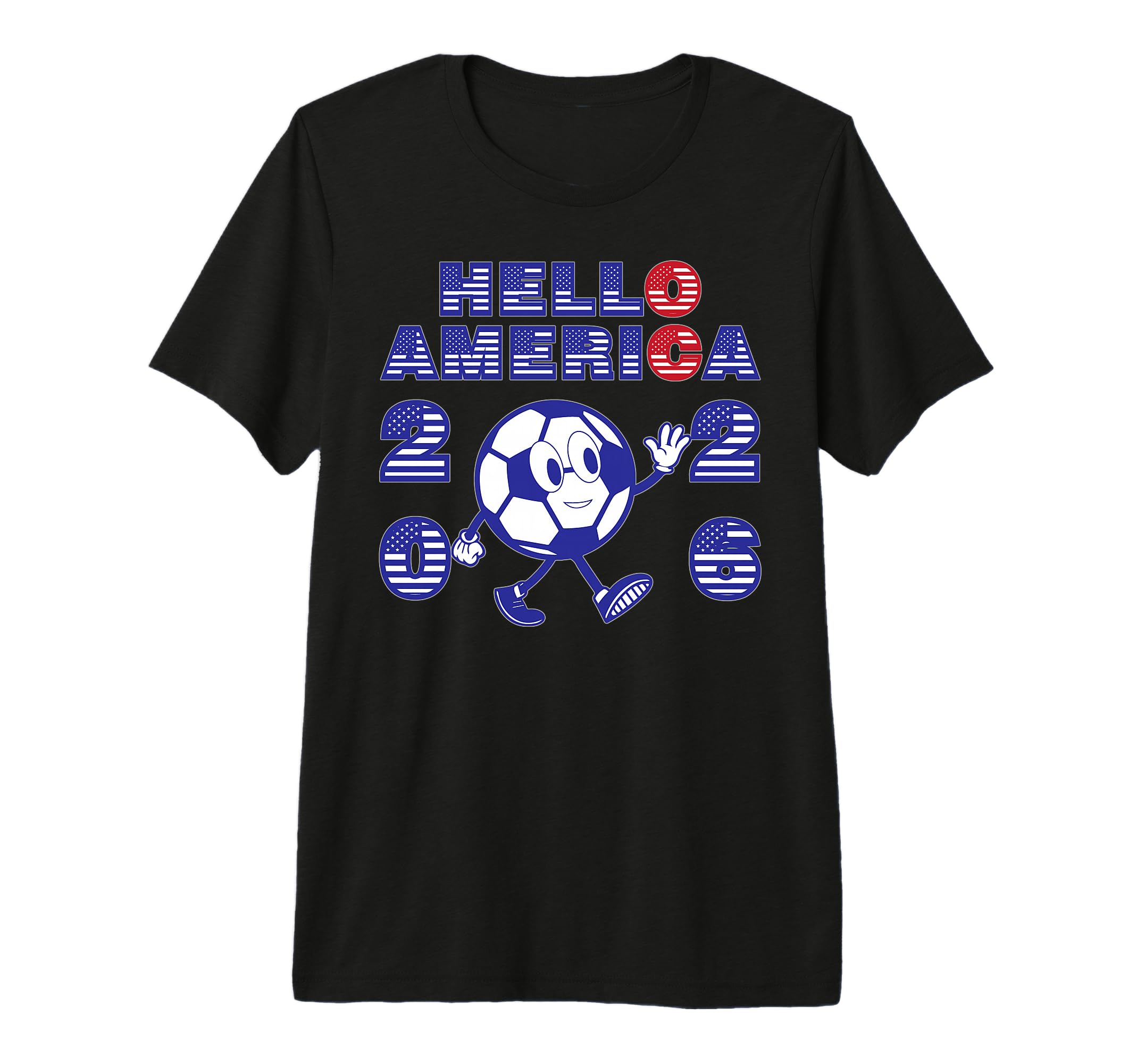 Hello America Soccer 2026 Host Fan T-Shirt - Minimalist Print for Adults - T-Shirt, Sweatshirt, Hoodie