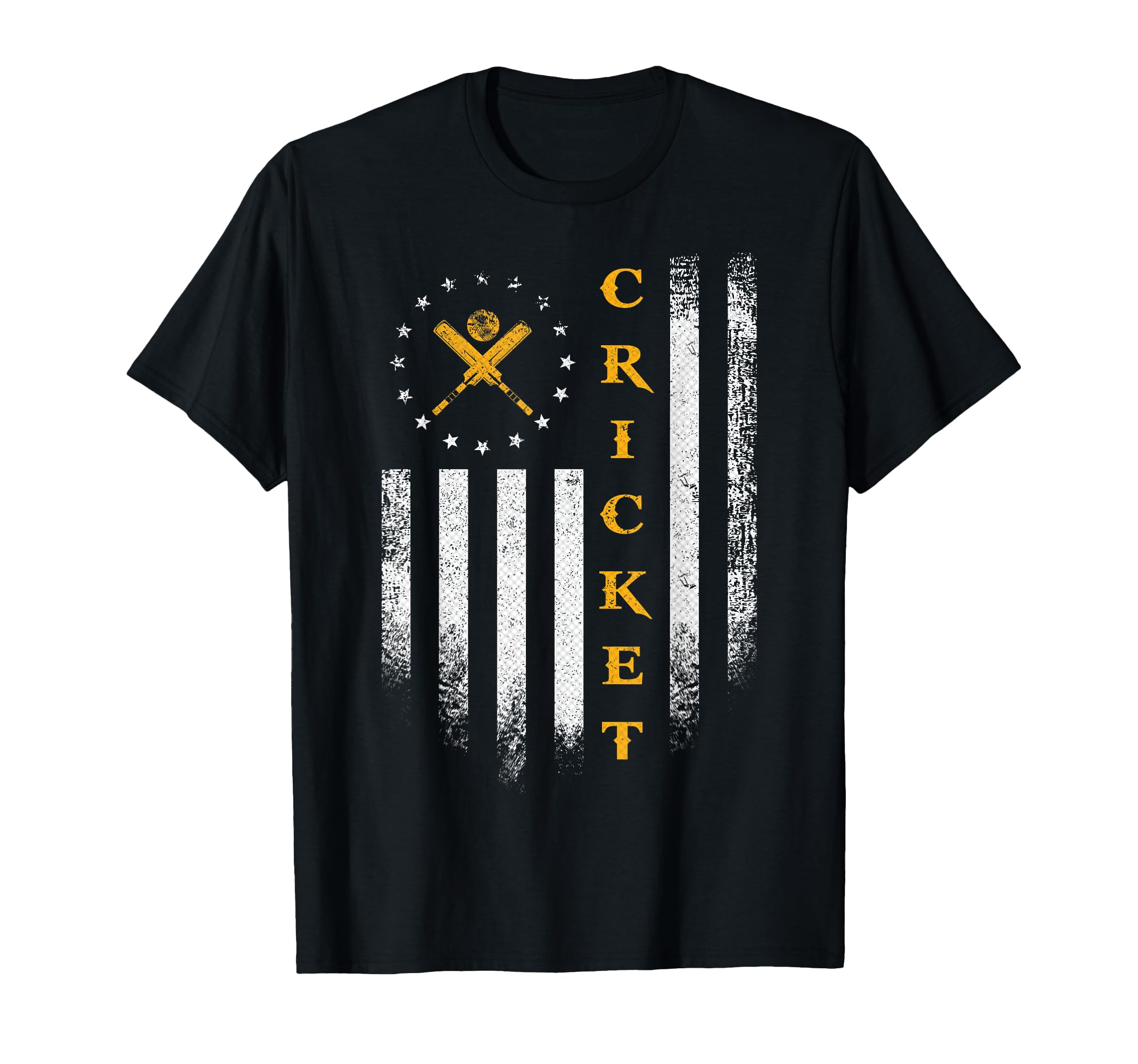 Usa American Flag Cricket Player Team T-Shirt - Trendy Graphic Unisex - T-Shirt, Sweatshirt, Hoodie