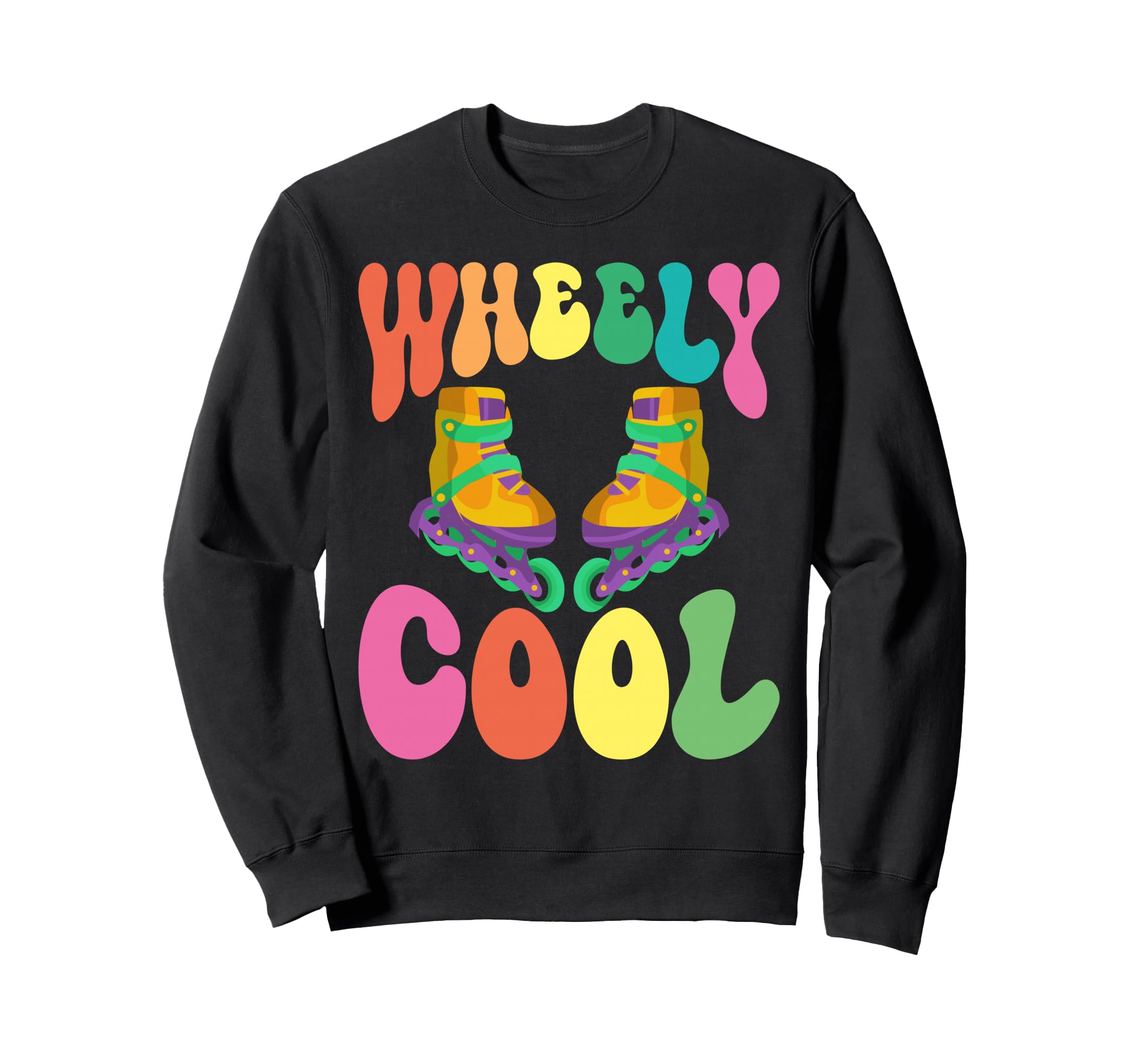 Roller Skating Skate 1970S Inline Skate Sweatshirt - Unique Graphic Unisex - T-Shirt, Sweatshirt, Hoodie