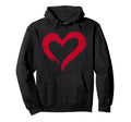 Valentines Day Heart Love Couple Hoodie - Custom Art Print Men Women - T-Shirt, Sweatshirt, Hoodie