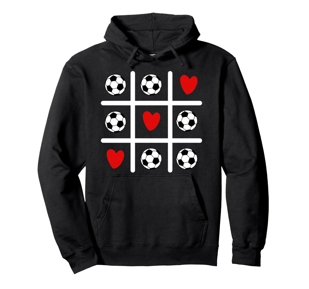 Valentine Soccer Love Heart Player Hoodie - Custom Art Print for Adults - T-Shirt, Sweatshirt, Hoodie