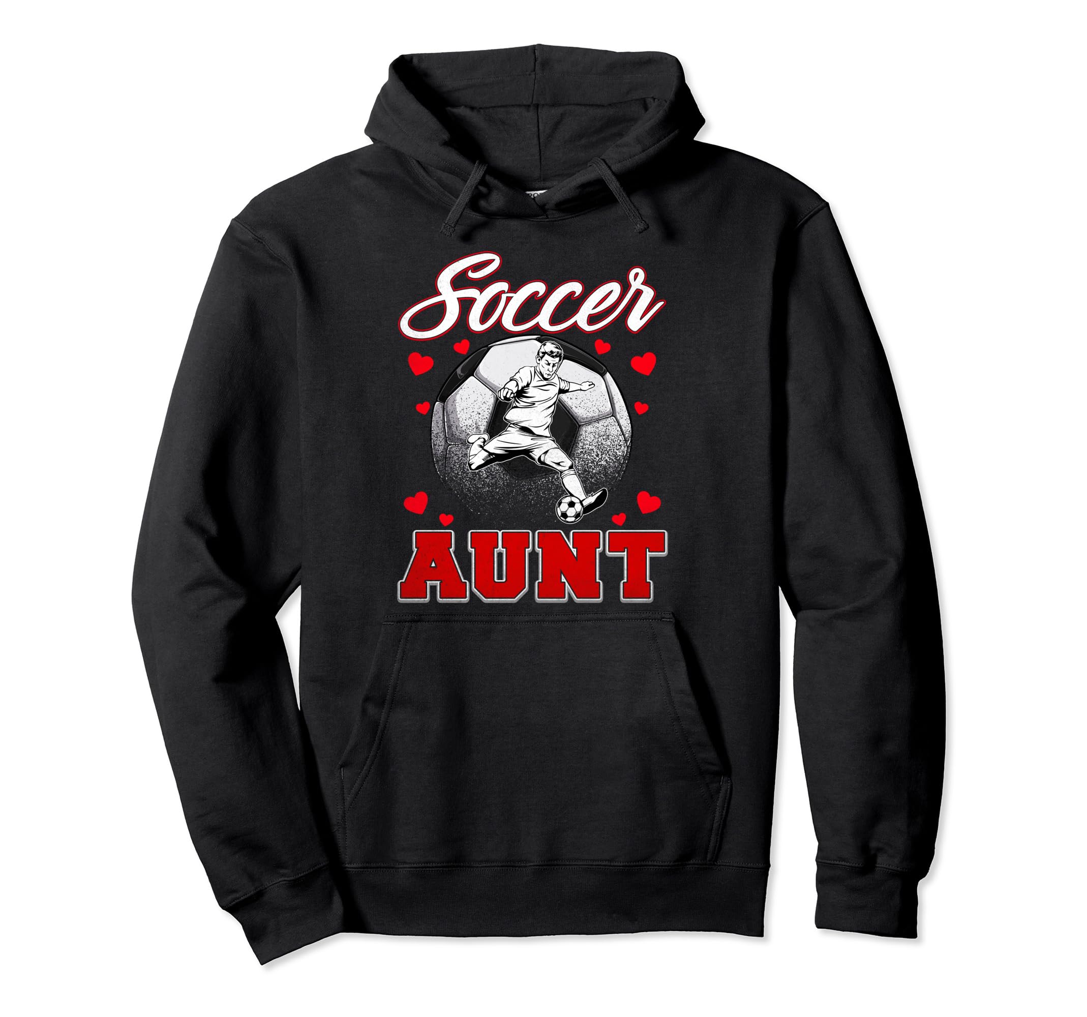 Soccer Aunt Family Matching Team Player Hoodie - Aesthetic Graphic Unisex - T-Shirt, Sweatshirt, Hoodie
