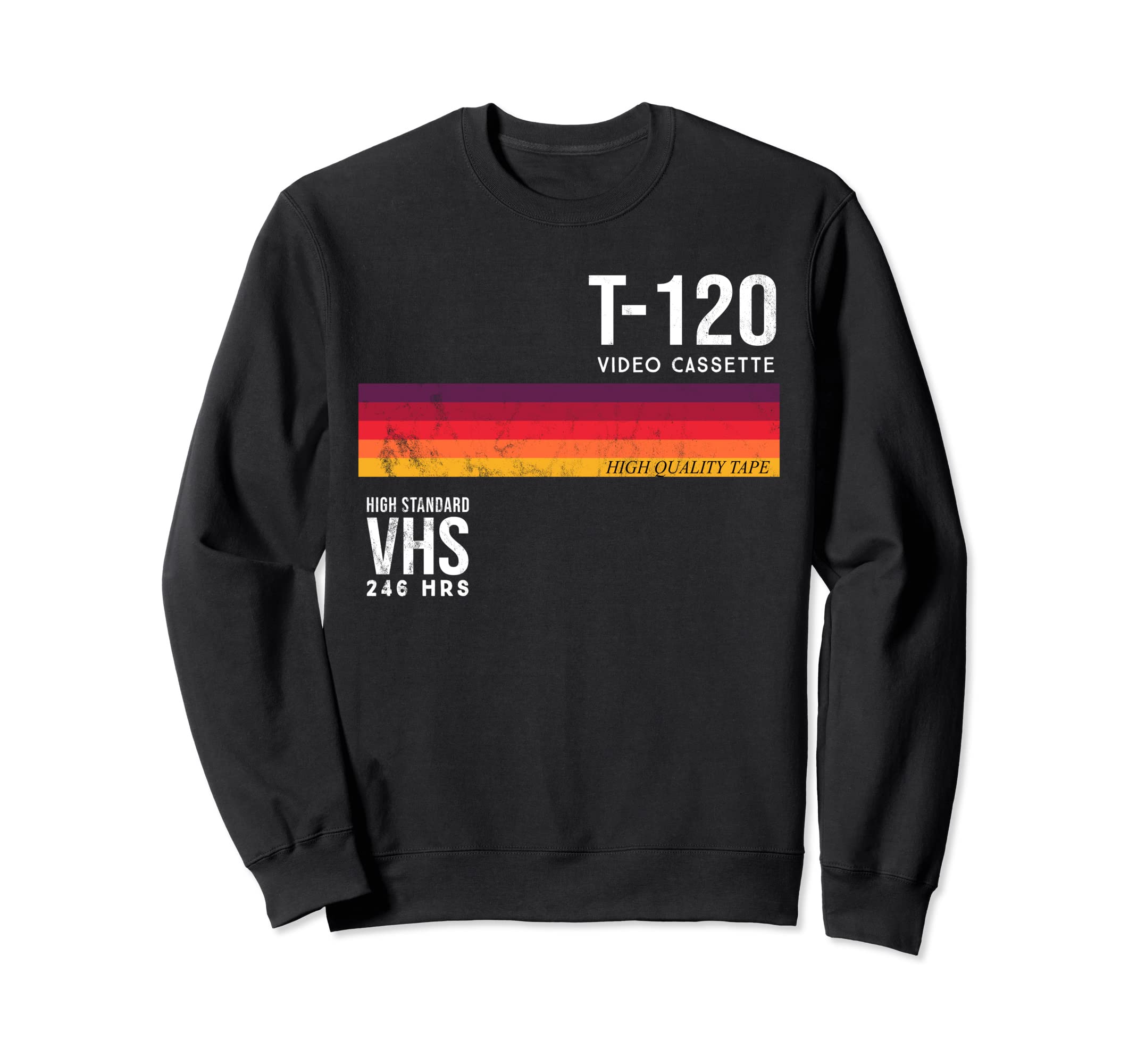 80S Video Cassette Tape Vhs Sweatshirt - Fun Novelty Design Unisex - T-Shirt, Sweatshirt, Hoodie