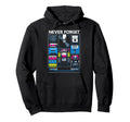 Never Forget Floppy Disk Vhs Cassette Tape Hoodie - Graphic Print Unisex - T-Shirt, Sweatshirt, Hoodie