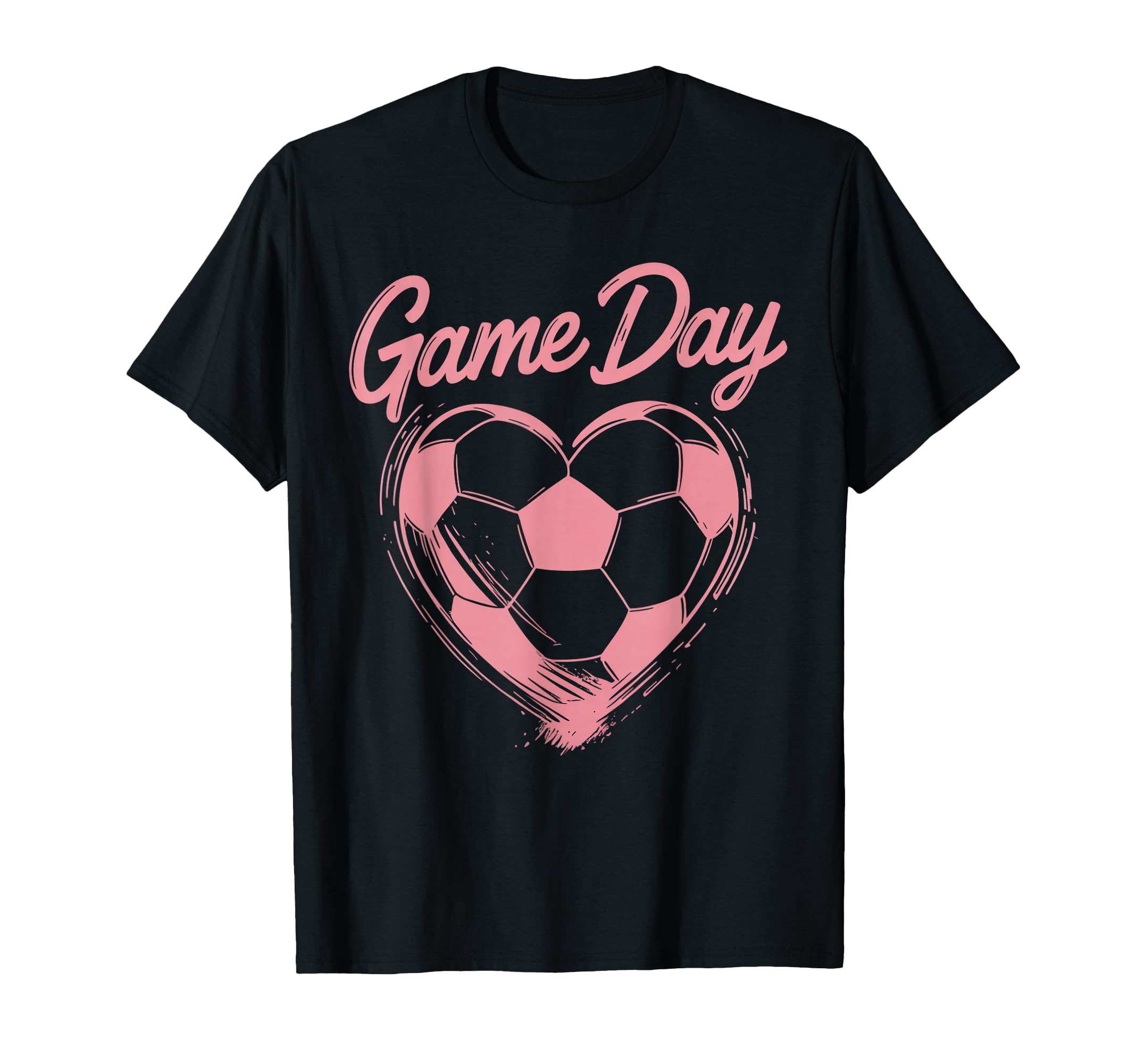 Womens Soccer Game Day Ladies Heart Soccer T-Shirt - Trendy Graphic Unisex - T-Shirt, Sweatshirt, Hoodie