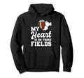 My Heart Is Those Fields Soccer Player Hoodie - Aesthetic Graphic Unisex - T-Shirt, Sweatshirt, Hoodie