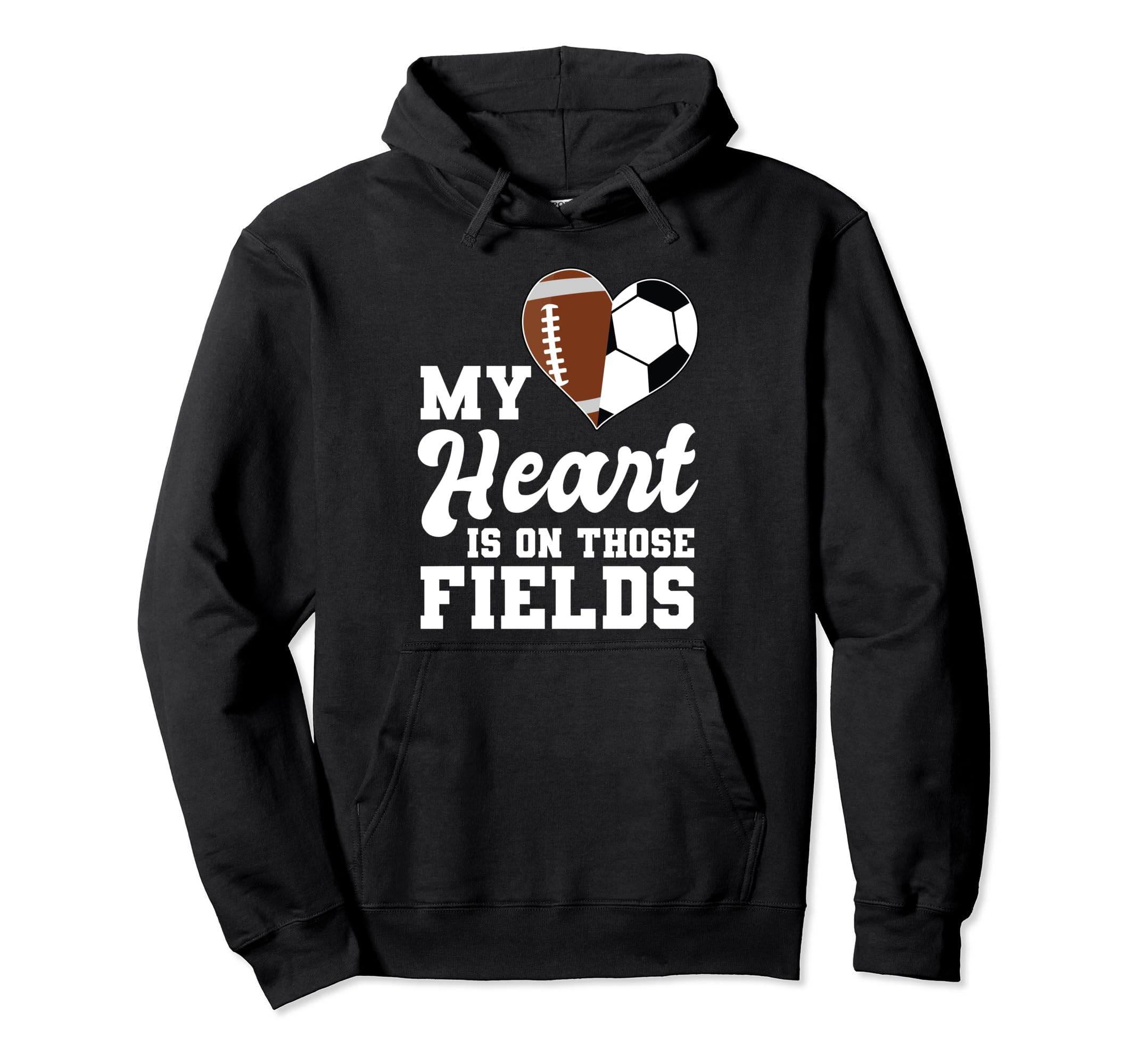 My Heart Is Those Fields Soccer Player Hoodie - Aesthetic Graphic Unisex - T-Shirt, Sweatshirt, Hoodie