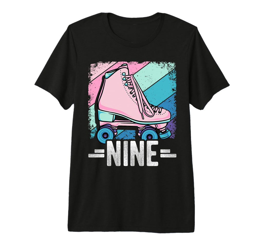9Th Birthday Roller Skating Skater T-Shirt - Streetwear Style for Adults - T-Shirt, Sweatshirt, Hoodie