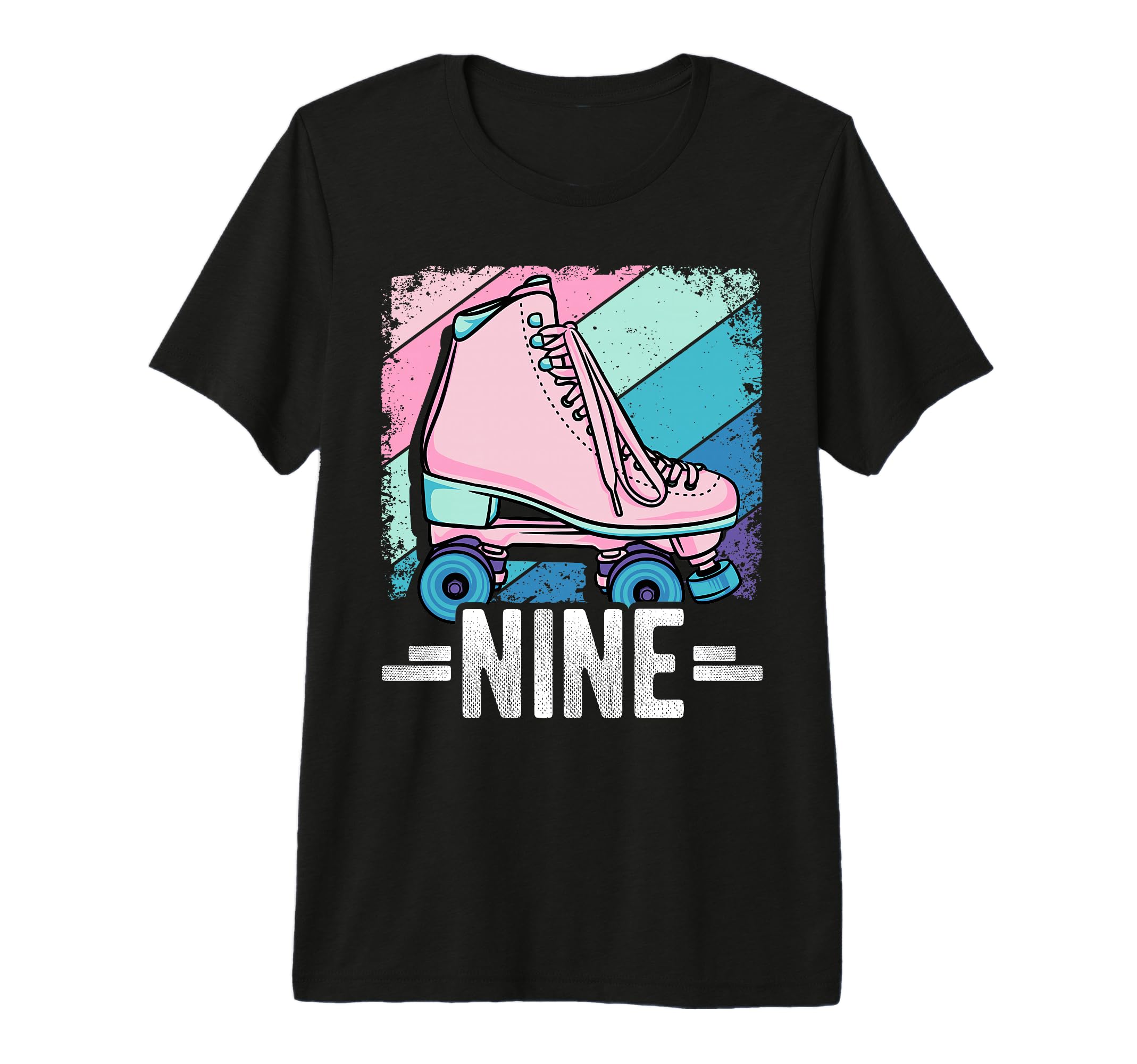 9Th Birthday Roller Skating Skater T-Shirt - Streetwear Style for Adults - T-Shirt, Sweatshirt, Hoodie