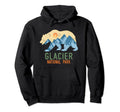 Glacier National Park Montana Bear Hoodie - Streetwear Style Men Women - T-Shirt, Sweatshirt, Hoodie