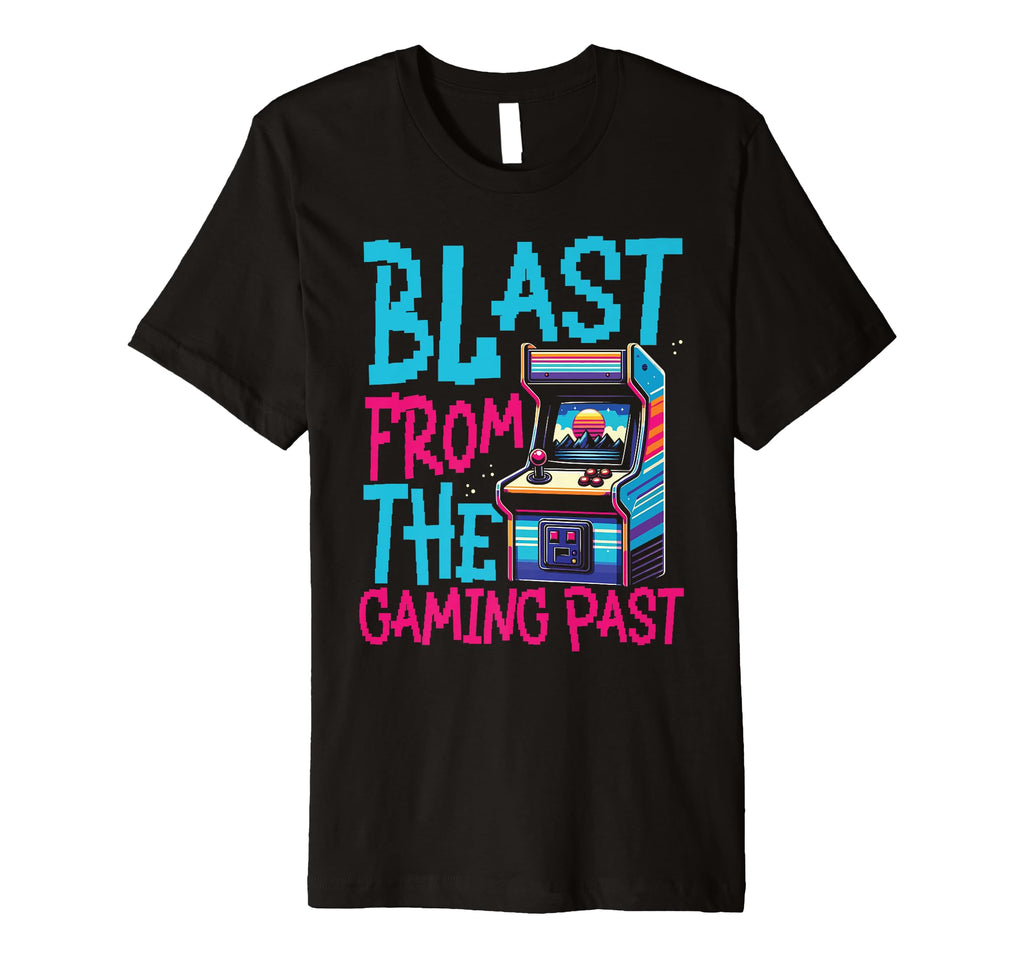 80S Arcade Nostalgia Pixel Art Video Games T-Shirt - Unique Graphic Unisex - T-Shirt, Sweatshirt, Hoodie