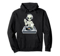 Old School Alien Dj Hip Hop Edm Space Hoodie - Casual Everyday Wear Unisex - T-Shirt, Sweatshirt, Hoodie