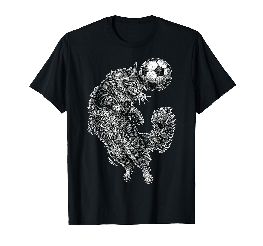 Soccer Cat Acrobat Feline Football Hero T-Shirt - Streetwear Style Unisex - T-Shirt, Sweatshirt, Hoodie