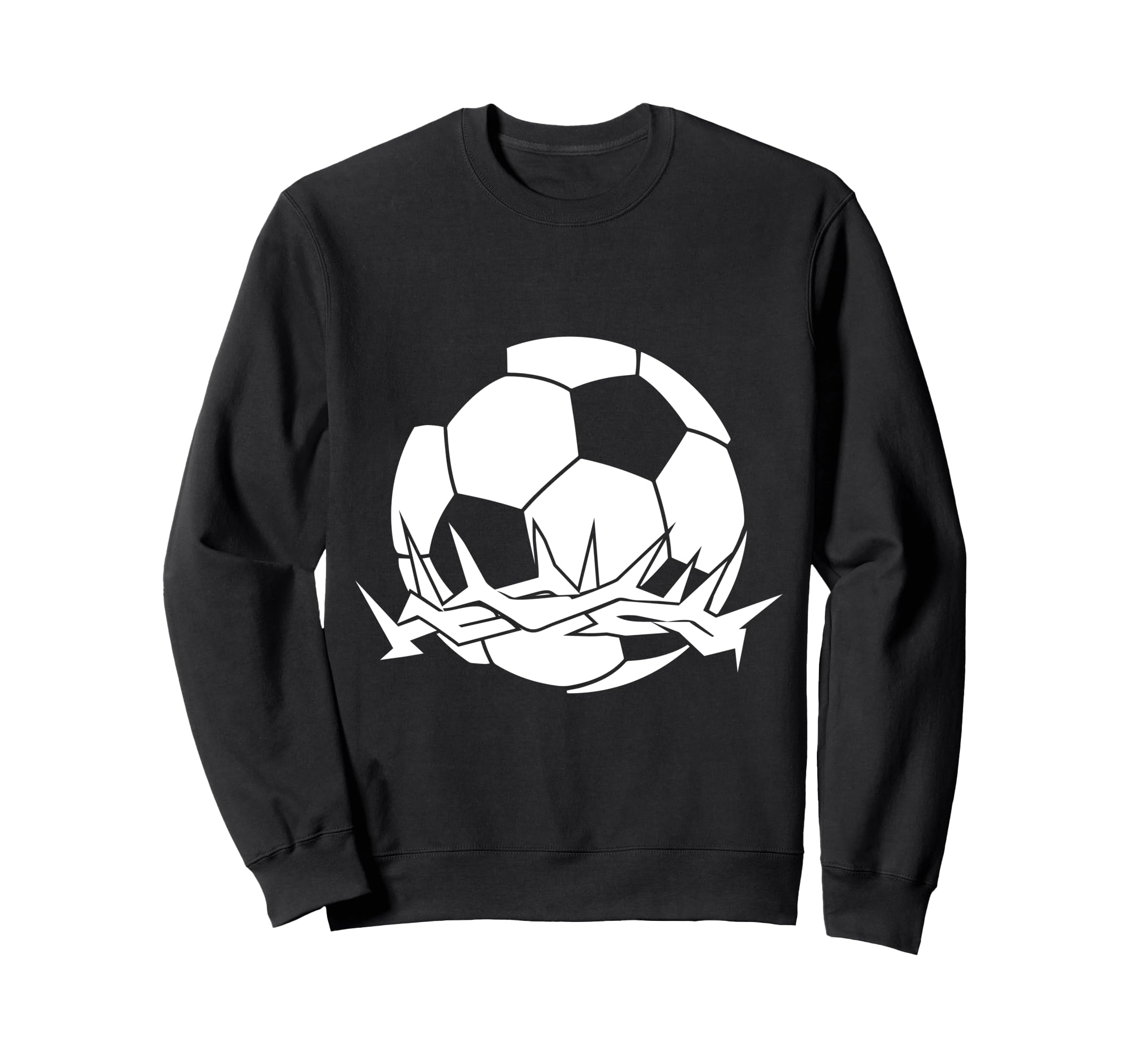 Religious Jesus Soccer Christ Sweatshirt - Casual Everyday Wear Men Women - T-Shirt, Sweatshirt, Hoodie