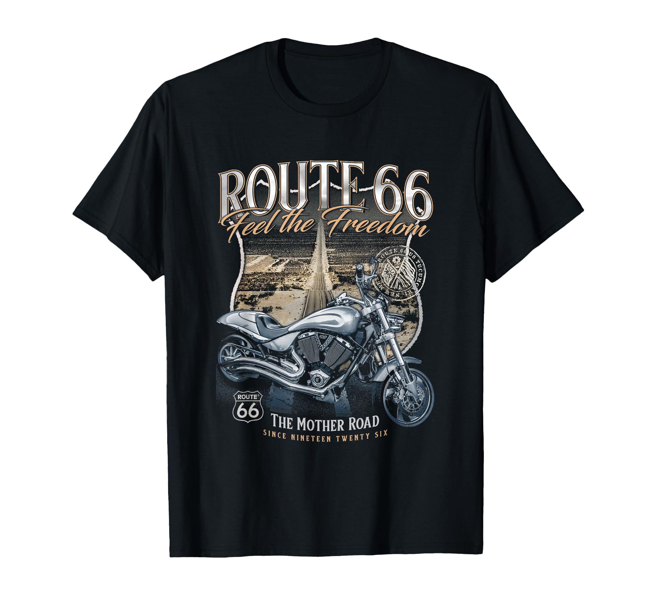 Route 66 Feel Freedom T-Shirt - Casual Everyday Wear Unisex - T-Shirt, Sweatshirt, Hoodie