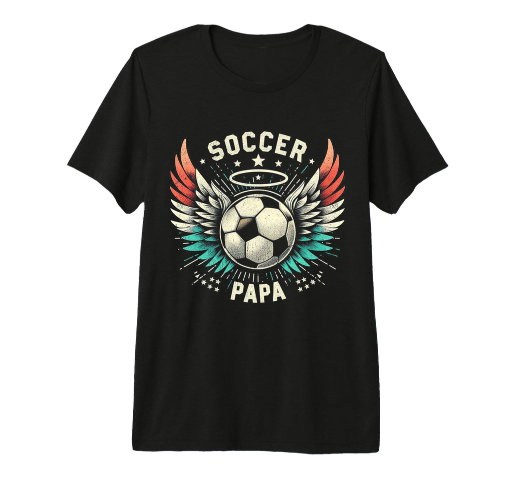 Soccer Papa Family Matching Dad T-Shirt - Minimalist Print for Adults - T-Shirt, Sweatshirt, Hoodie