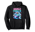 Goals And Gills Mermaid Soccer Ocean Hoodie - Minimalist Print Men Women - T-Shirt, Sweatshirt, Hoodie