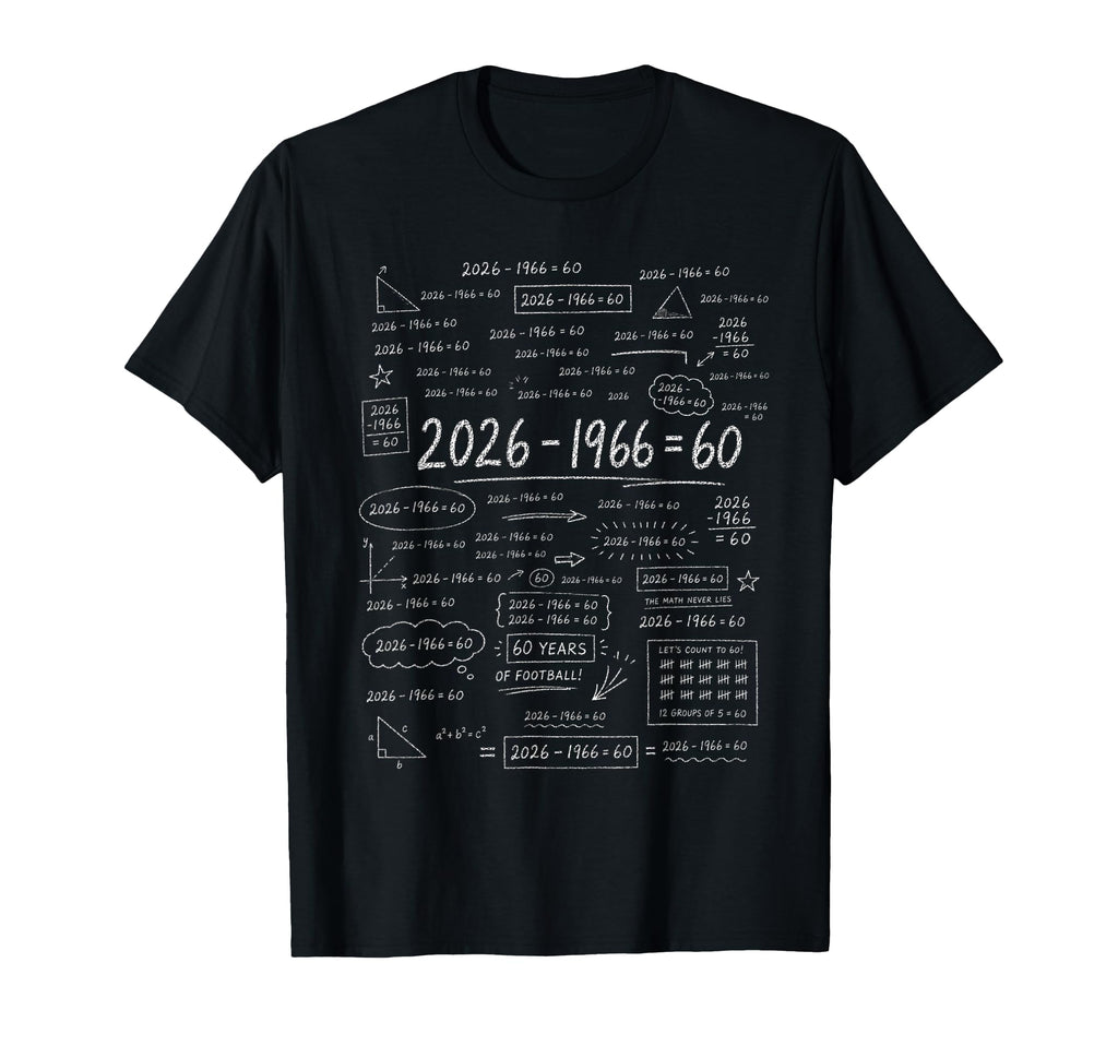 2026 1966 60 Years England Football T-Shirt - Graphic Print Men Women - T-Shirt, Sweatshirt, Hoodie