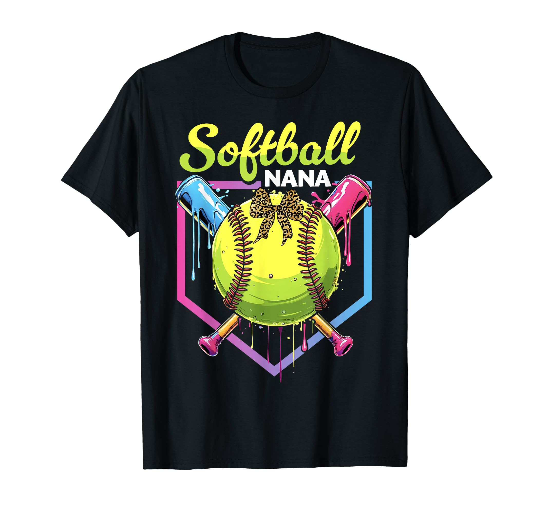 Softball Drip Nana Ice Cream T-Shirt - Casual Everyday Wear Unisex - T-Shirt, Sweatshirt, Hoodie