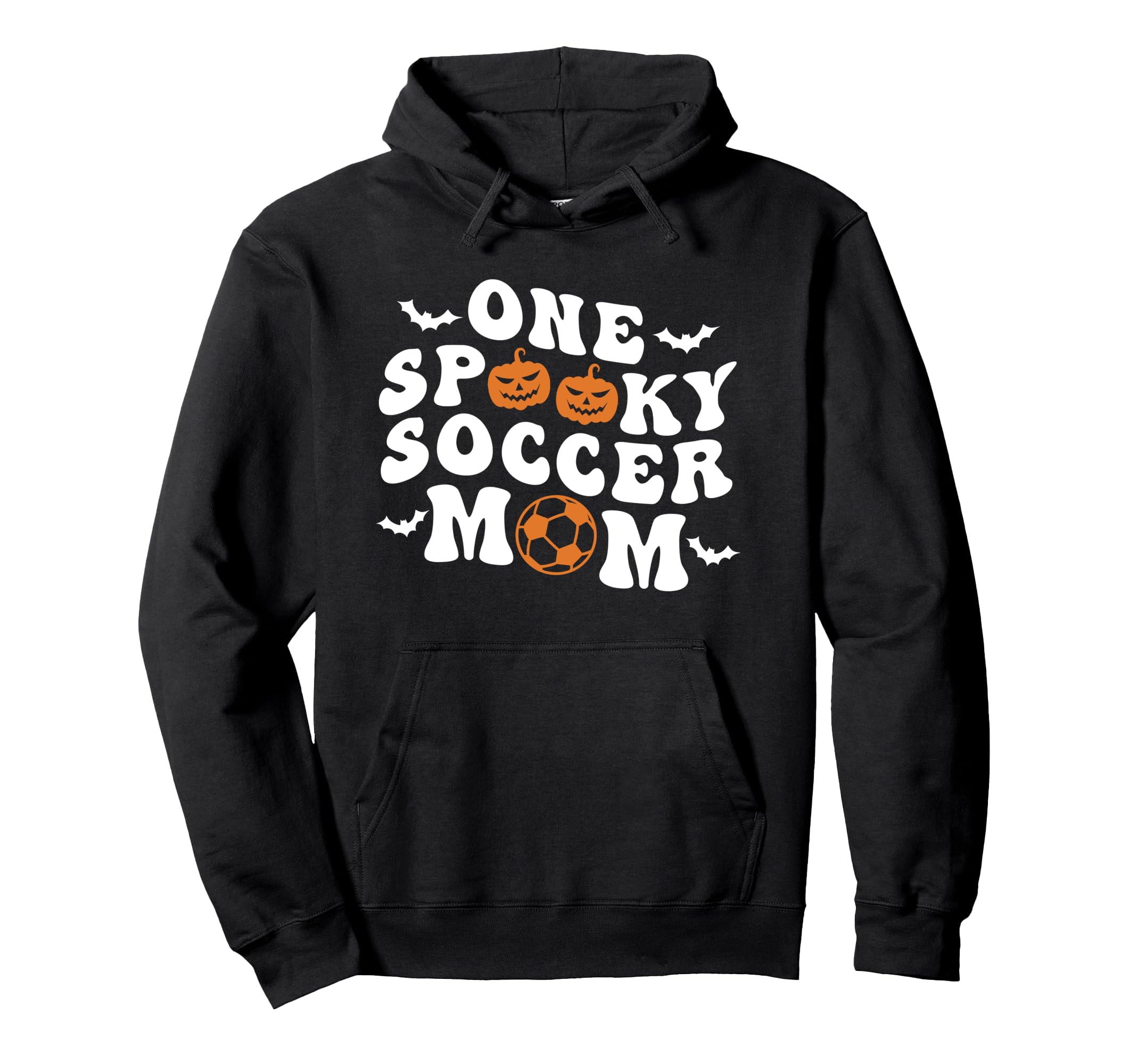 One Spooky Soccer Mom Halloween Groovy Hoodie - Aesthetic Graphic Unisex - T-Shirt, Sweatshirt, Hoodie