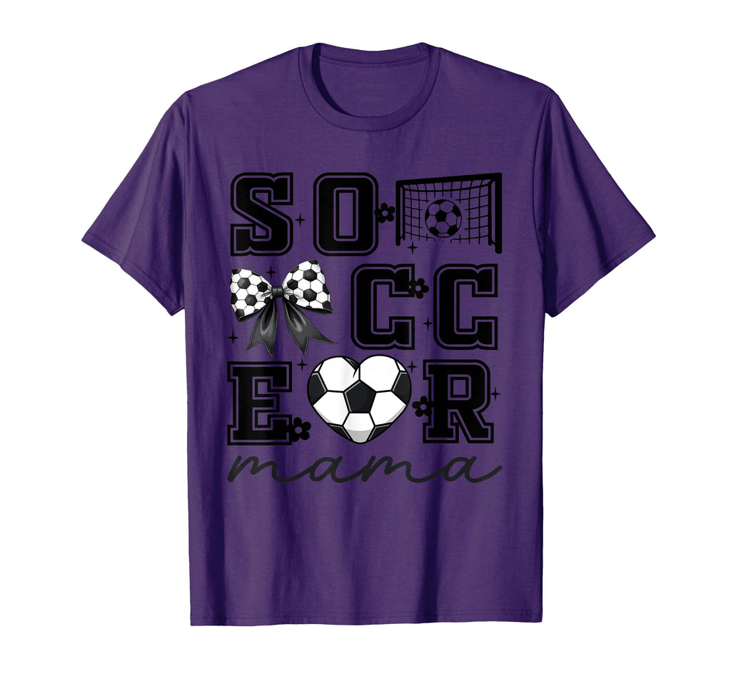 Soccer Mama Coquette Bow Funny T-Shirt - Casual Everyday Wear Men Women - T-Shirt, Sweatshirt, Hoodie