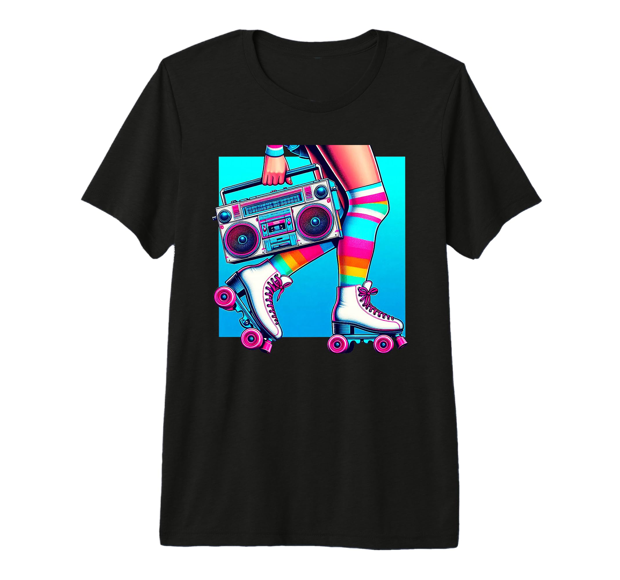 Rollerskates Funny 80S Roller Disco Skating T-Shirt - Graphic Print Unisex - T-Shirt, Sweatshirt, Hoodie