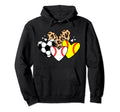 Baseball Softball Soccer Heart Funny Hoodie - Streetwear Style Men Women - T-Shirt, Sweatshirt, Hoodie