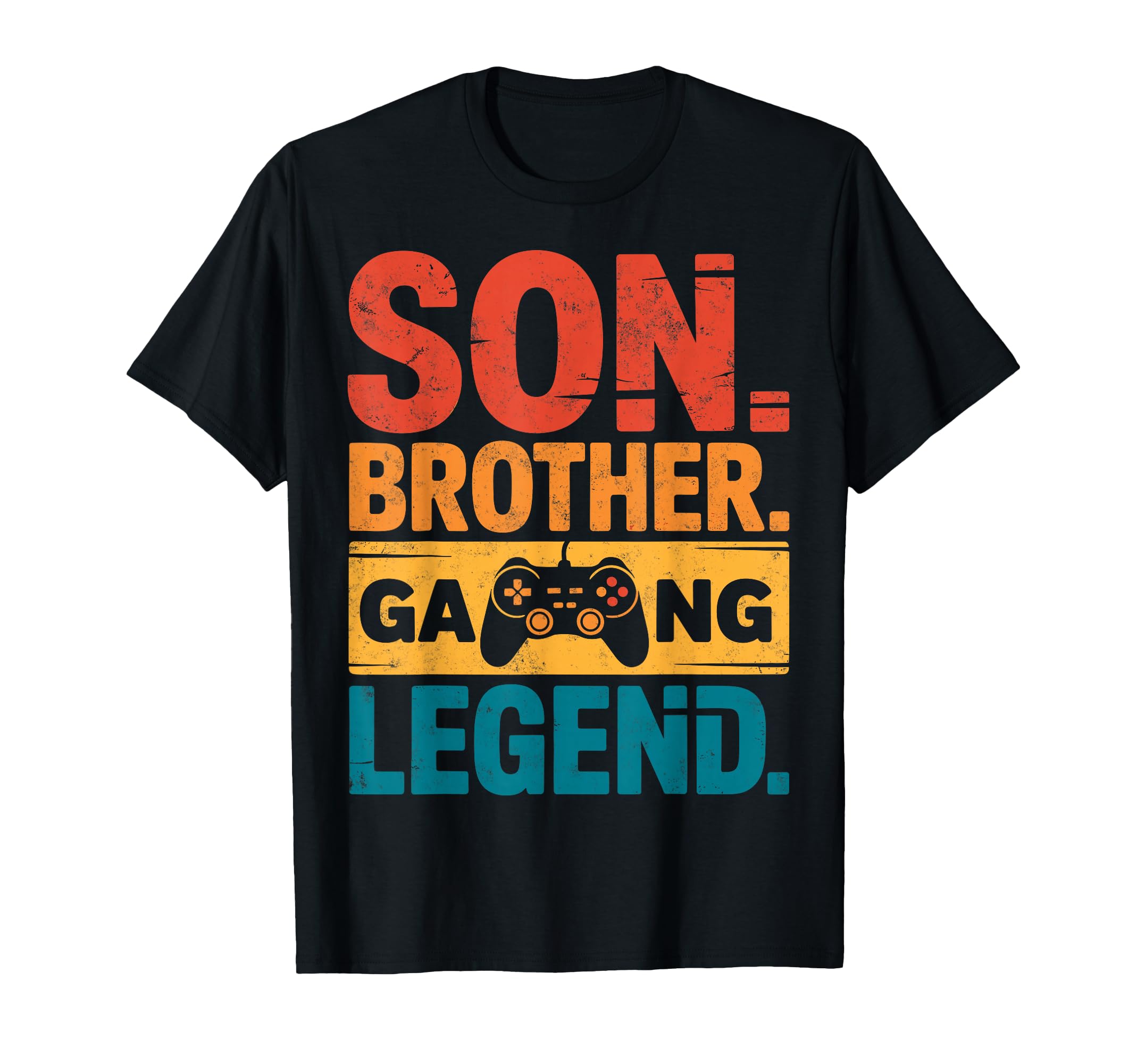 Son Brother Gamer Legend Video Game T-Shirt - Unique Graphic Men Women - T-Shirt, Sweatshirt, Hoodie