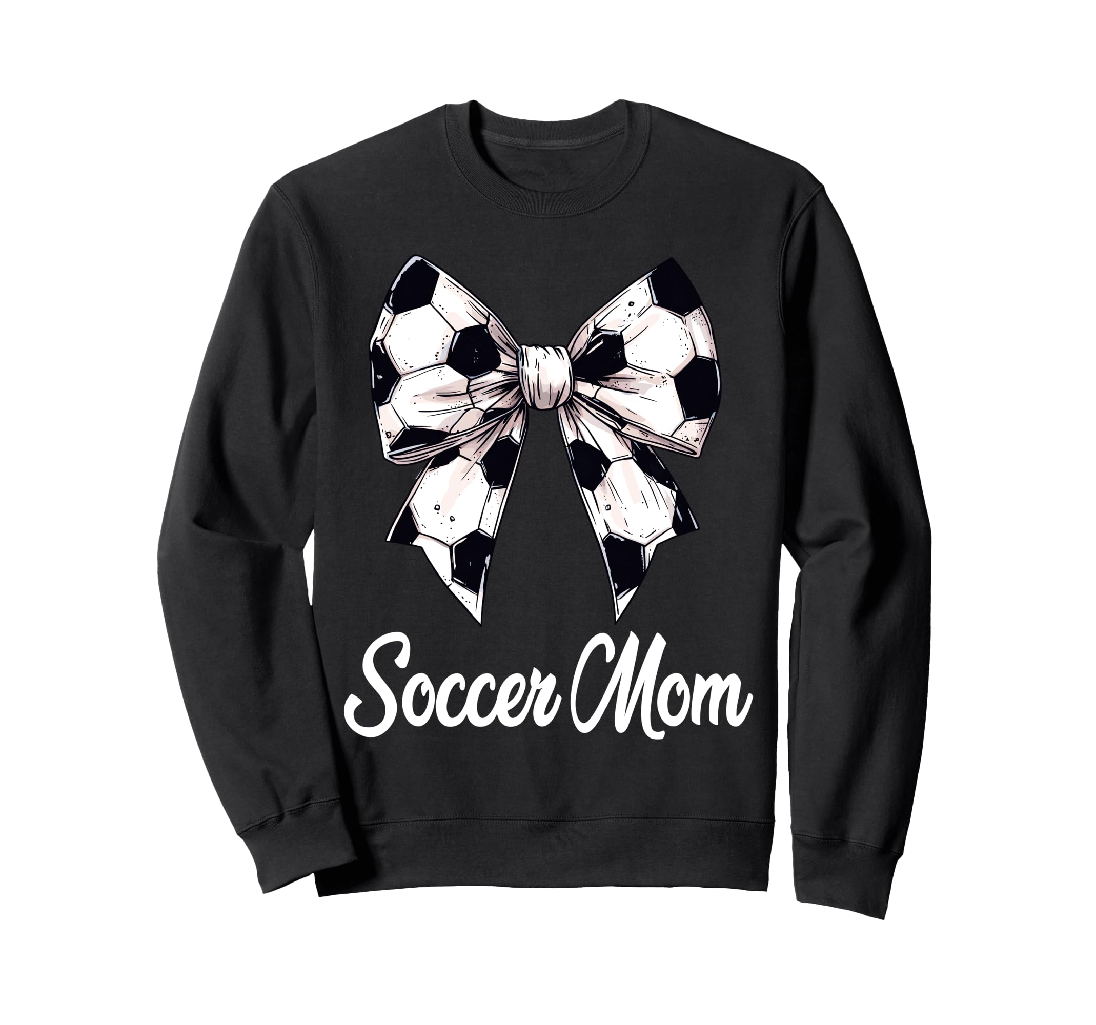 Soccer Mom Coquette Bow Soccer Sweatshirt - Casual Everyday Wear Men Women - T-Shirt, Sweatshirt, Hoodie