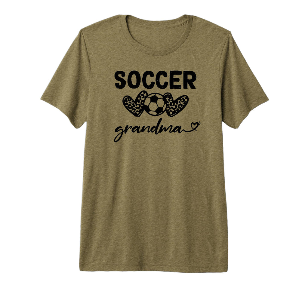 Soccer Mom Leopard Tri Blend T-Shirt - Custom Art Print Men Women - T-Shirt, Sweatshirt, Hoodie