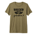 Soccer Mom Leopard Tri Blend T-Shirt - Custom Art Print Men Women - T-Shirt, Sweatshirt, Hoodie