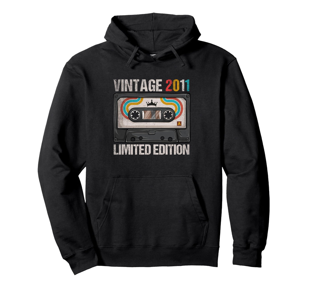 2011 Funny 14Th Birthday Cassette Tape Hoodie - Trendy Graphic Men Women - T-Shirt, Sweatshirt, Hoodie